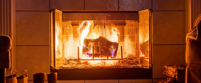 Mendota Hearth Landscape Fireplace Installation in St. Clair Shores, Michigan