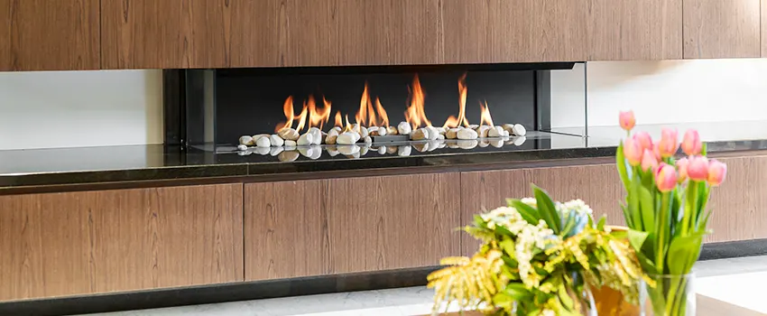 Double-height Fireplace Design Refurbishment in St. Clair Shores, Michigan